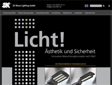Tablet Screenshot of 2k-leuchten.de